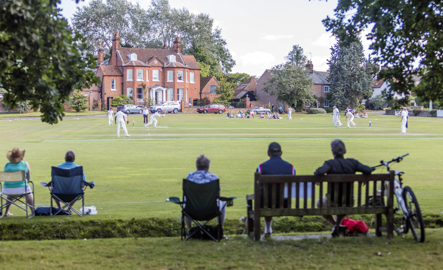 What watching village cricket in England looks like, beautiful