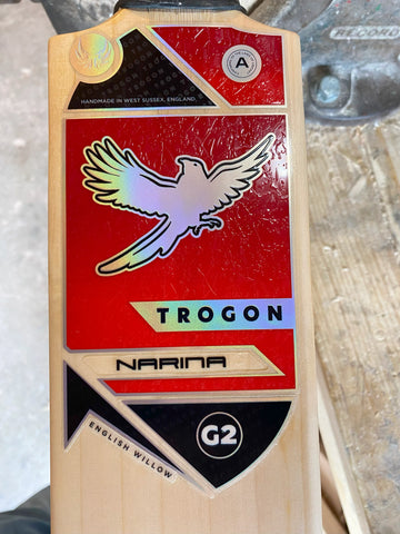 Grade 2 English Willow Customised Cricket Bat. You Chose the Weight, the Shape the Size, Everything Is Personalised to Your Cricketing and Batting Needs.