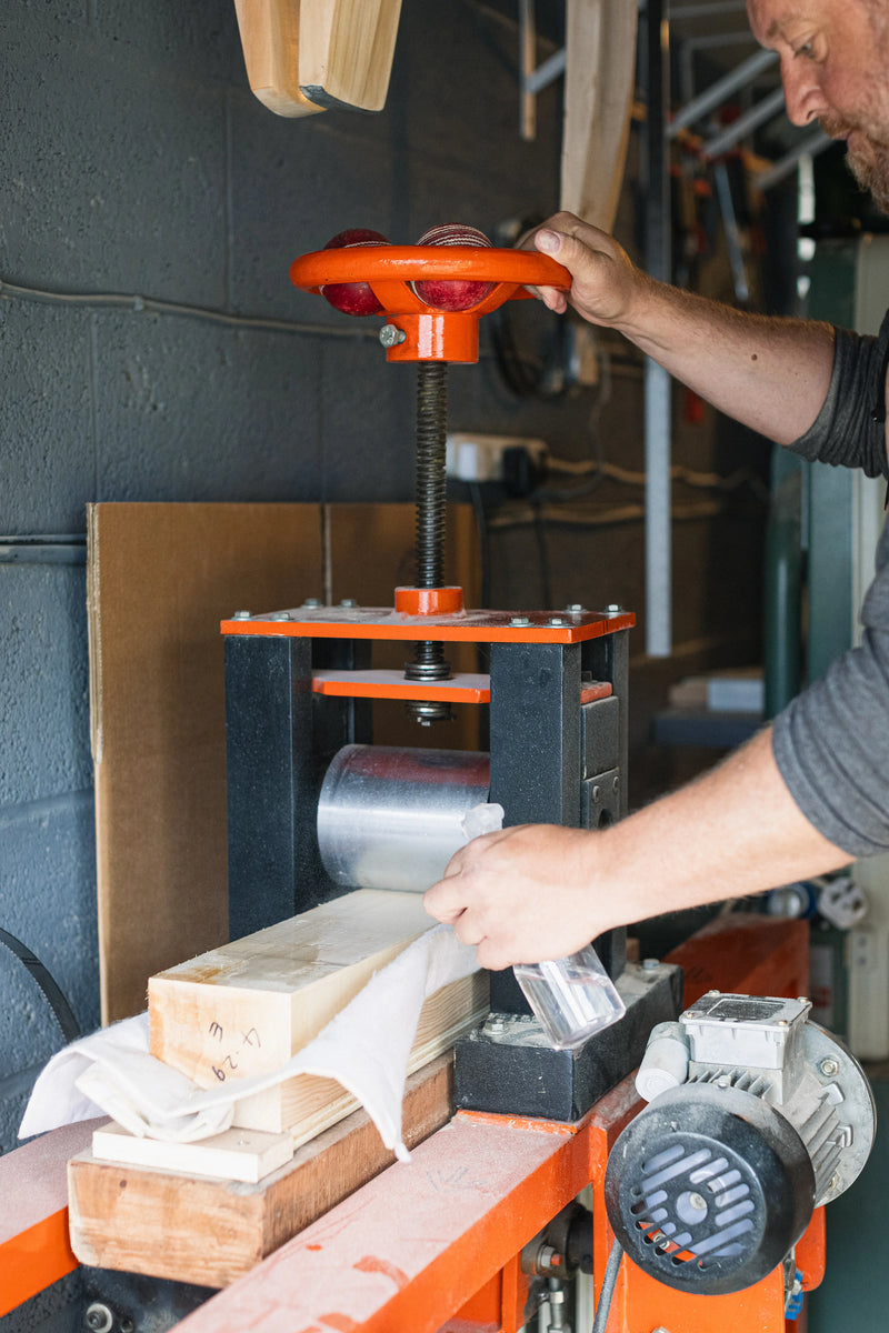 Trogon cricket bat pressing