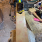 A picture of a cricket bat received prior to having a weight reduction